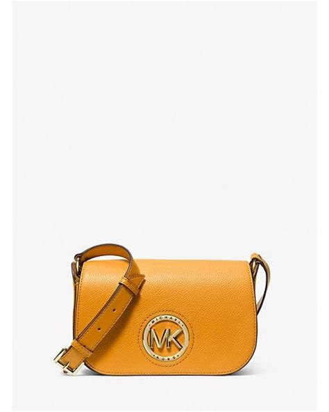 michael michael kors samira small pebbled leather messenger bag